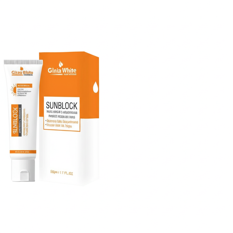 GlutaWhite Skin Brightening Sunblock SPF60 – Advanced UVA/UVB Protection, Oil-Free & Long-Lasting Moisture (60gm)